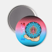 Peace ~ Sun Magneet (Voorkant / Achterkant)