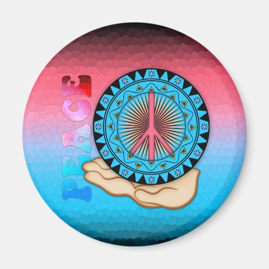 Peace ~ Sun Magneet (Voorkant)