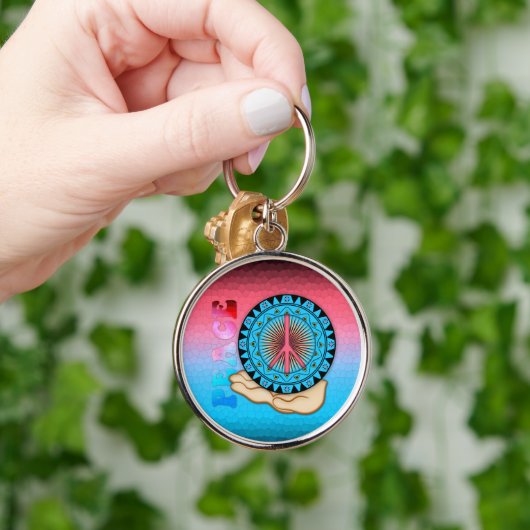Peace ~ Sun Sleutelhanger (Hand)
