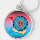Peace ~ Sun Sleutelhanger (Voorkant)