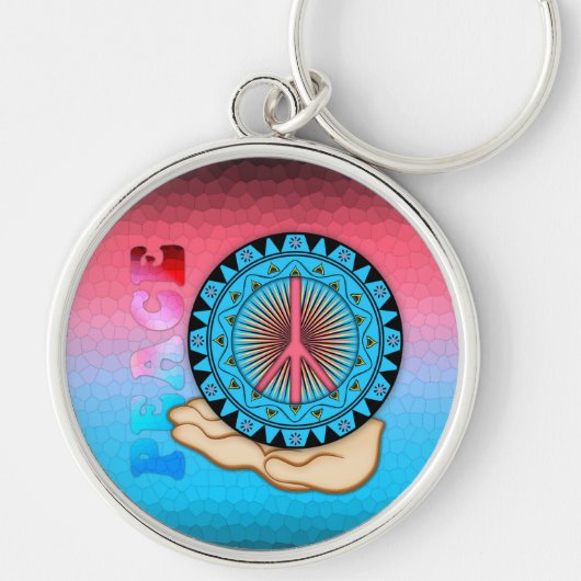 Peace ~ Sun Sleutelhanger (Voorkant)