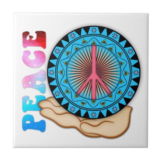 Peace ~ Sun Tegeltje (Voorkant)