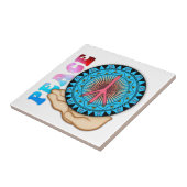 Peace ~ Sun Tegeltje (Zijkant)