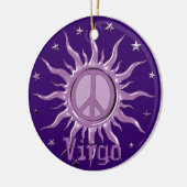 Peace Sun Virgo Keramisch Ornament (Links)