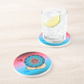 Peace ~ Sun Zandsteen Onderzetter (Zijkant)