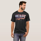 Peace Sunset Letters T-Shirt (Voorkant volledig)