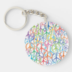 Peace Symbols Art Sleutelhanger