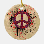  PEACE-SYMBOOL KERAMISCH ORNAMENT (Voorkant)