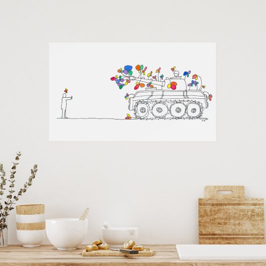 Peace Tank Poster (Keuken)