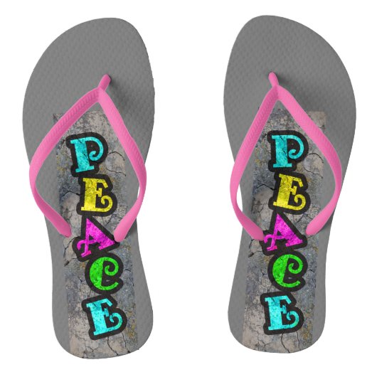 Peace Teenslippers (Voetbed)