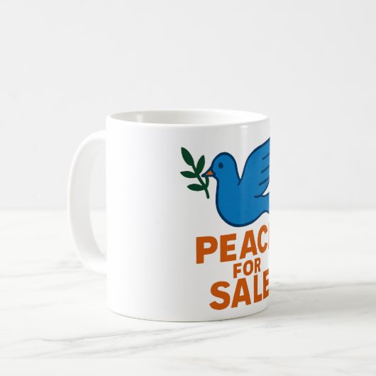 Peace Themed Coffe Mug ,Traveller Mug (Devant gauche)