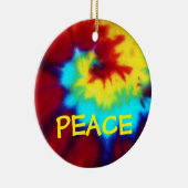 PEACE-Tie Dye Design Ornament (Rechts)