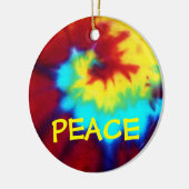 PEACE-Tie Dye Design Ornament (Links)