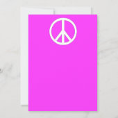 Peace Tie Dye-uitnodigingen Kaart (Achterkant)