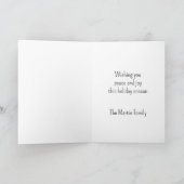 Peace Tree-kerstkaart Feestdagen Kaart (Binnen)