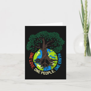 Peace Tree Love - Environmental Protection Earth D Kaart