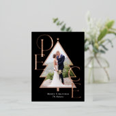 Peace Tree VRAI FOIL Carte postale Carte photo de  (Debout devant)