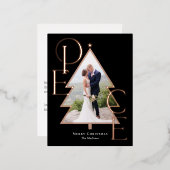 Peace Tree VRAI FOIL Carte postale Carte photo de  (Recto/Verso)