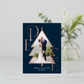 Peace Tree VRAI FOIL Carte postale Carte photo de  (Debout devant)