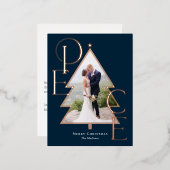 Peace Tree VRAI FOIL Carte postale Carte photo de  (Recto/Verso)