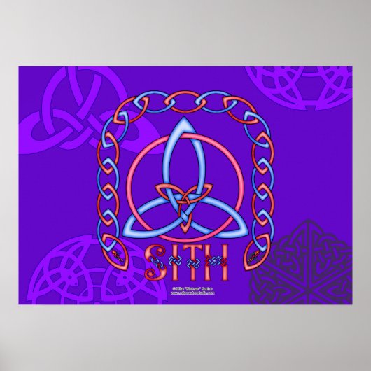 Peace Triquetra-Poster Poster (Voorkant)