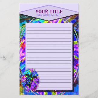 Peace Turtle Lined Stationery Briefpapier