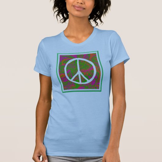 Peace Twofer Spure T-Shirt (Voorkant)