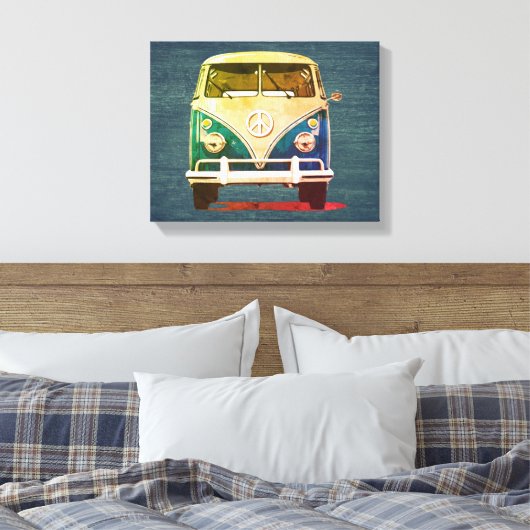 Peace Van Canvas Afdruk (Insitu (Slaapkamer))