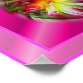 Peace Vibrant Dahlia Flower Inspirerend Poster (Hoek)