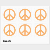Peace Vierkante Sticker (Vel)