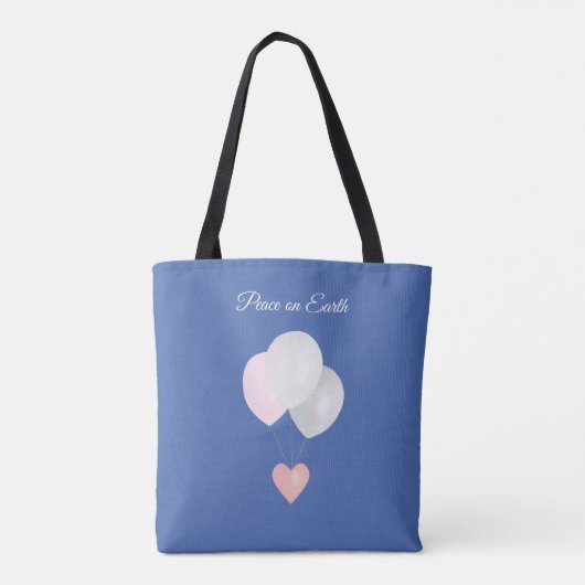 Peace White Balloons Canvas tas (Achterkant)