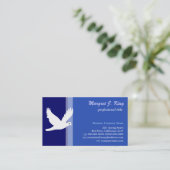 Peace white colombe simple, carte de visite cool (Debout devant)