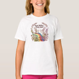 Peace Within, Pride Around – LGBTQ Camping Nature  T-shirt