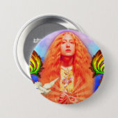 Peace Woman met Dove Button (Voorkant /achterkant)