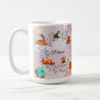 Peace Woodland Animal Koffiemok