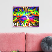 Peace Wrapped Canvas Afdruk (Insitu (Woonkamer))