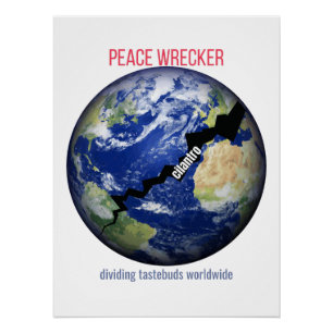 Peace Wrecker - Smaakpapillen wereldwijd verdelen Perfect Poster