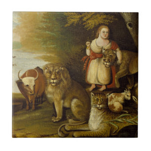 Peaceable Kingdom   1830-32 Tegeltje