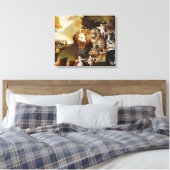 Peaceable Kingdom, c.1834 (olie op canvas) Canvas Afdruk (Insitu (Slaapkamer))