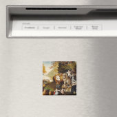 Peaceable Kingdom, c.1834 (olie op canvas) Magneet (Insitu (Vaatwasser))