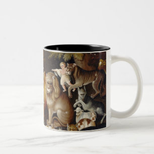Peaceable Kingdom, c.1834 (olie op canvas) Tweekleurige Koffiemok