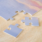 Peaceful Akita on Snow Lantern Path Christmas Dog Legpuzzel (Zijkant)