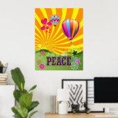 PEACEFUL BALLOON FANTASY POSTER (Thuiskantoor)