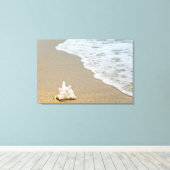 "PEACEFUL BEACH" Canvas Wall Art Afdruk (Insitu (Houten vloer))