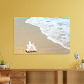 "PEACEFUL BEACH" Canvas Wall Art Afdruk (Insitu (Woonkamer))