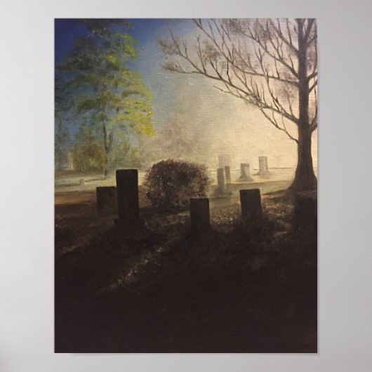 Peaceful begraafplaats poster (Voorkant)