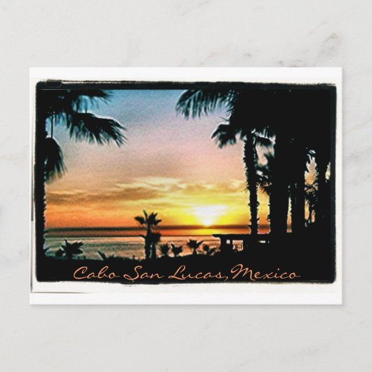 Peaceful Cabo Sunset Briefkaart (Voorkant)