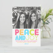 Peaceful Chevron Card Feestdagenkaart (Staand voorkant)