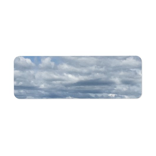 Peaceful Clouds and Sea Return Label (Voorkant)