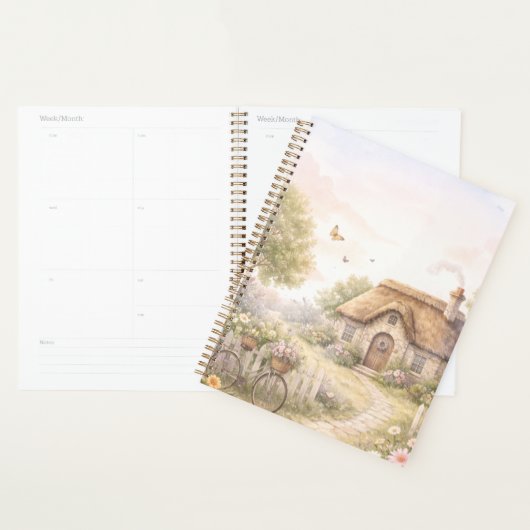 Peaceful Cottage Life Planner (Devant avec enveloppe)